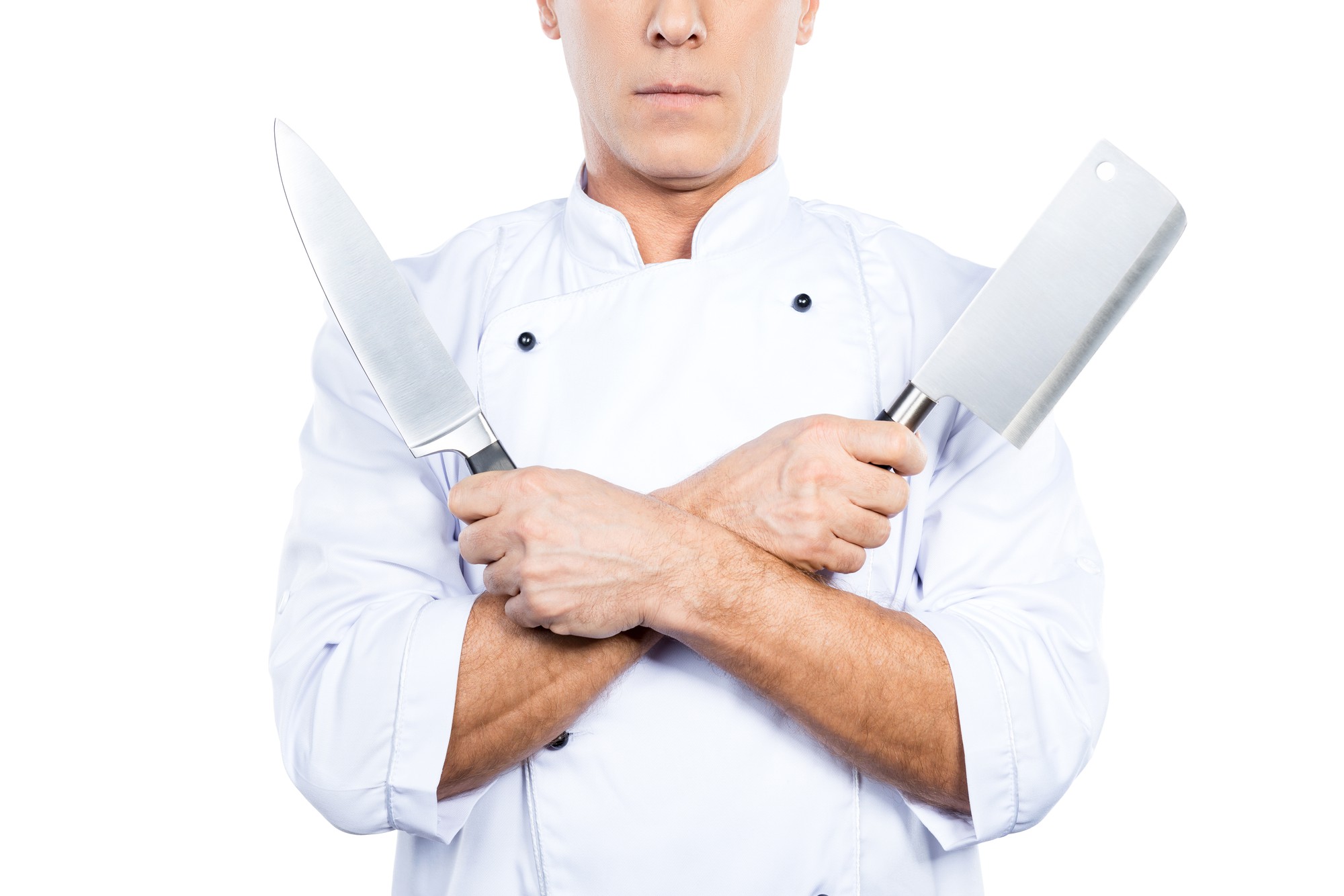 Chef al lavoro in uno studio cucina, dimostrazione passo dopo passo